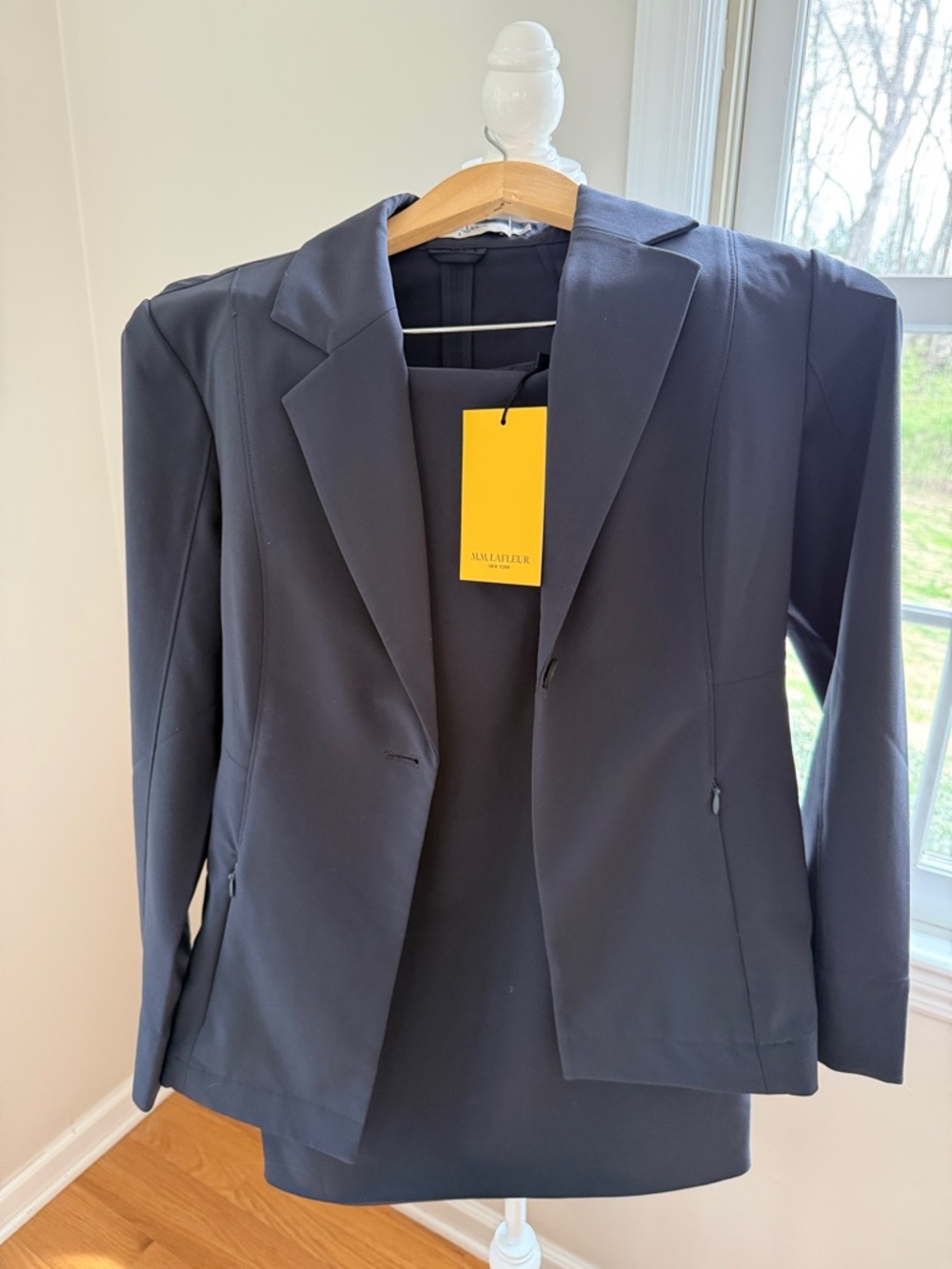 + Skirt!! MM.LAFLEUR NY Wm’s Moreland Travel Blazer OrigamiTech Sz 0 SKU#MRJ1CCH